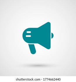 Loudspeaker icon. Vector illustration EPS 10.
