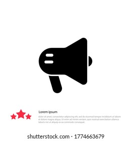 Loudspeaker icon. Vector illustration EPS 10.
