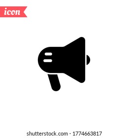 Loudspeaker icon. Vector illustration EPS 10.