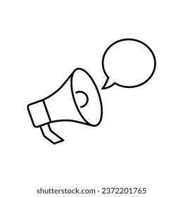 loudspeaker icon vector megaohone sign