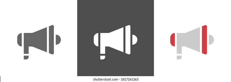 Loudspeaker Icon Vector, Megaphone, Loud Speaker, Cheerleader, Communication Sign. Trendy Flat Style For Graphic Design, Logo, Website, Social Media, UI, Mobile App EPS