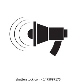 loudspeaker icon vector on isolated background, stock vector illustration flat design style eps 10