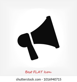 loudspeaker icon vector, stock vector illustration flat design style
