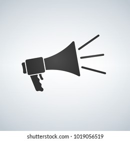 loudspeaker icon vector, stock vector illustration flat design style.