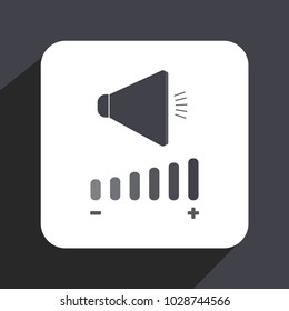loudspeaker icon vector, stock vector illustration flat design style	