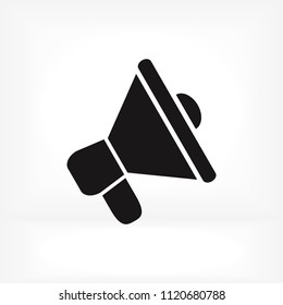loudspeaker icon vector, stock vector illustration flat design style