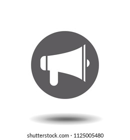loudspeaker icon vector, stock vector illustration flat design style