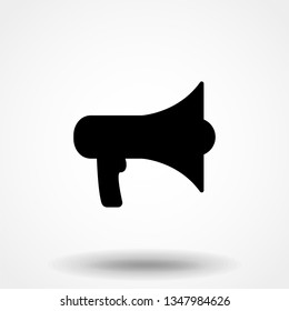 loudspeaker icon vector, stock vector illustration flat design style