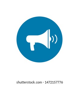 loudspeaker icon vector, stock vector illustration flat design style