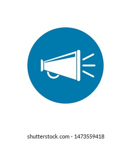 loudspeaker icon vector, stock vector illustration flat design style