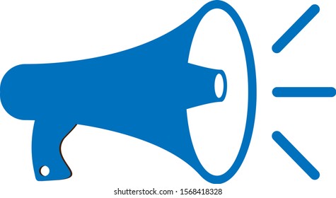 loudspeaker icon vector, stock vector illustration flat design style