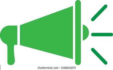 loudspeaker icon vector, stock vector illustration flat design style