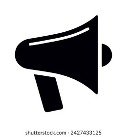 loudspeaker icon vector, stock vector illustration flat design style