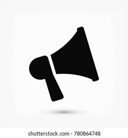 loudspeaker icon vector, stock vector illustration flat design style
