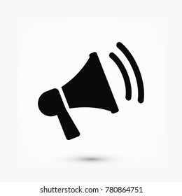 loudspeaker icon vector, stock vector illustration flat design style - Shutterstock ID 780864751