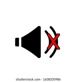 loudspeaker icon with white background eps 10