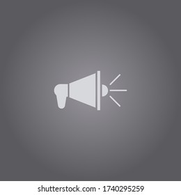 Loudspeaker icon.Megaphone vector illustration.Noisy speaker symbol