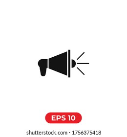 Loudspeaker icon.Megaphone vector illustration.Noisy speaker symbol