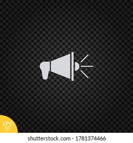 Loudspeaker icon.Megaphone vector illustration.Noisy speaker symbol