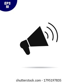 Loudspeaker icon.Megaphone vector illustration.Noisy speaker symbol
