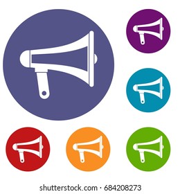 Loudspeaker icons set