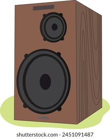 Loudspeaker isolated on white background