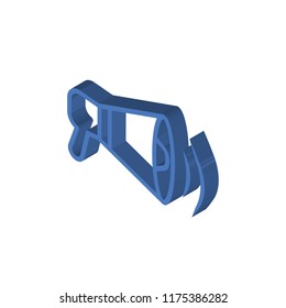 Loudspeaker isometric left top view 3D icon