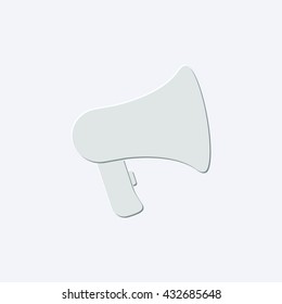 loudspeaker - light gray vector icon