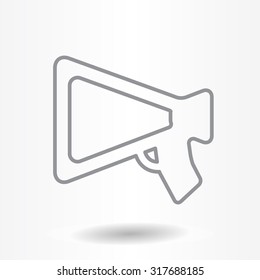 loudspeaker line icon