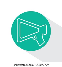 loudspeaker line icon