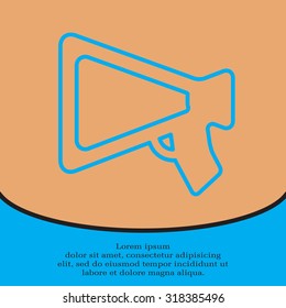 loudspeaker line icon