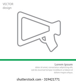 loudspeaker line icon