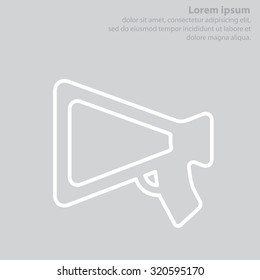 loudspeaker line icon