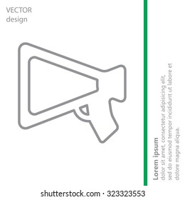 loudspeaker line icon