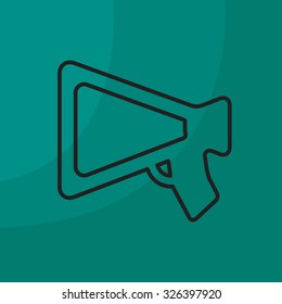 loudspeaker line icon