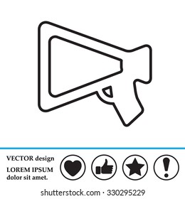 loudspeaker line icon