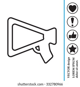 loudspeaker line icon