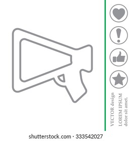 loudspeaker line icon