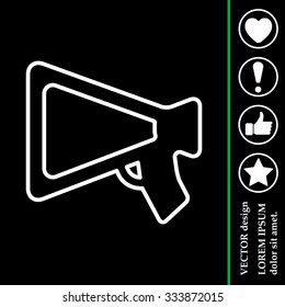 loudspeaker line icon