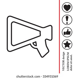 loudspeaker line icon