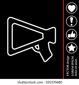 loudspeaker line icon