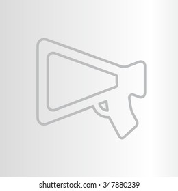loudspeaker line icon