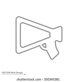 loudspeaker line icon