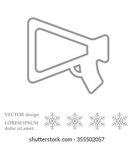 loudspeaker line icon