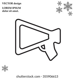 loudspeaker line icon