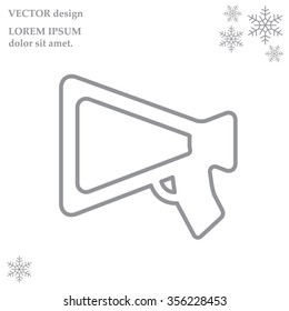 loudspeaker line icon