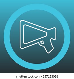 loudspeaker line icon