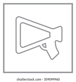 loudspeaker line icon