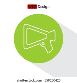 loudspeaker line icon