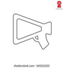 loudspeaker line icon